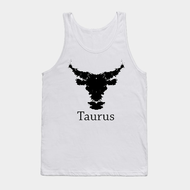 Taurus Inkblot Test Tank Top by Vorvadoss